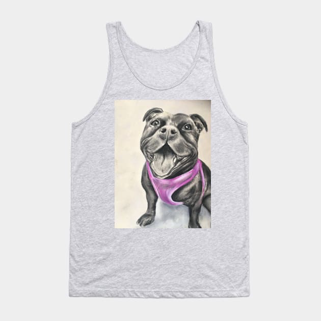 Smiley Staffy Tank Top by Merlinsmates